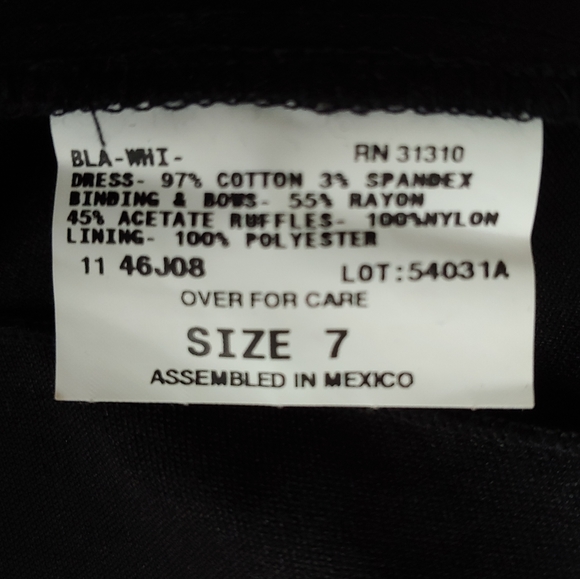 BCX Strapless Black White & Red Polka Dot Dress - Picture 8 of 8
